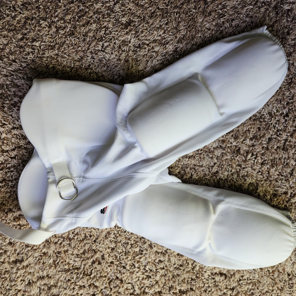 White Padded Football Pants